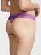 Трусики-стринги женские люксовые с кружевом Victoria's Secret Lace-Trim Thong Panty фиолетовые 21o-biy-lei фото 4