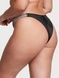 Бразилиана люксовые со стразами Victoria's Secret Double Shine Strap Smooth Brazilian Panty&nbsp;черные bi9-deq-m21 фото 4