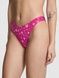 Трусики-стринги жіночі бавовняні PINK Victoria's Secret Logo Cotton High-Leg Thong рожеві z5o-iwu-w0w фото 1