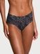 Трусики-чики женские кружевные Victoria's Secret Lace-Up Cheeky Panty серые 7g4-e75-nn7 фото 1