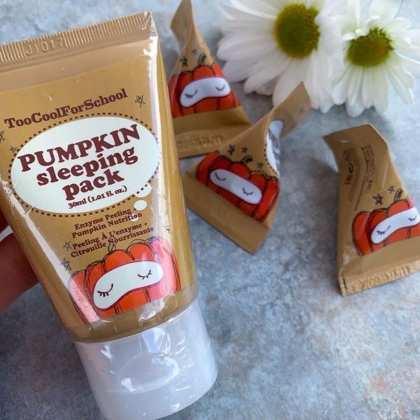 Ночная маска для лица с тыквой Pumpkin Sleeping Pack Too Cool For School, 30 мл ac1-a41 фото