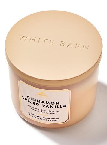 Свеча ароматическая Bath&Body Works Cinnamon Spiced Vanilla 3-Wick Candle&nbsp;411 г 028013567 фото