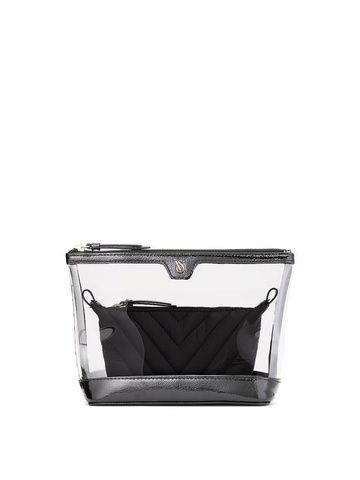 Косметичка черная 2 в 1 Victoria's Secret 2-Piece Makeup Bag b63-2i5 фото