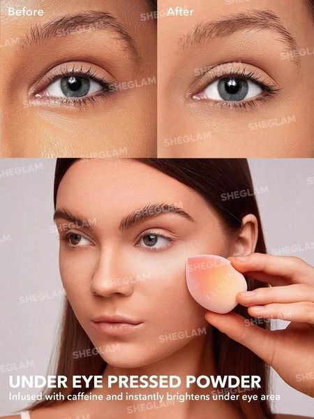 Пудра матирующая двойная Sheglam Insta-ready Face & Under Eye Setting Powder Duo-Translucent 2c3-5i5 фото