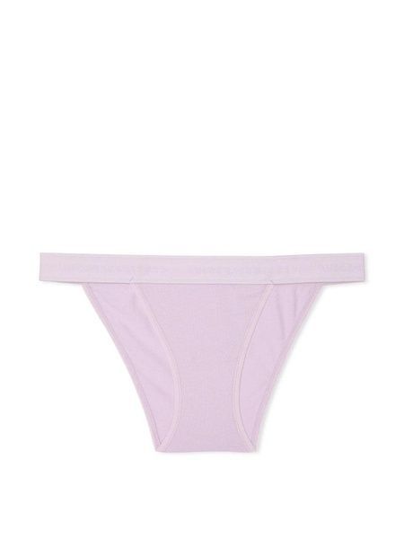 Трусики-бикини женские Victoria's Secret Cotton Tanga Panty сиреневые nhl-6tt-2w7 фото