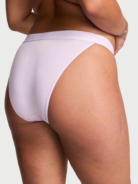 Трусики-бикини женские Victoria's Secret Cotton Tanga Panty сиреневые nhl-6tt-2w7 фото