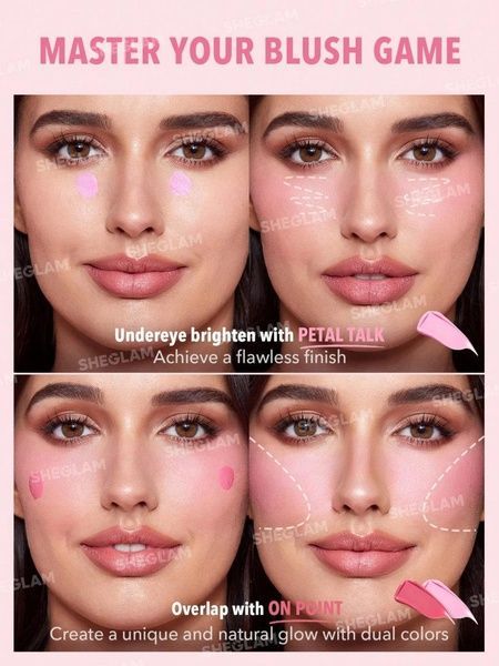 Рідкі рум'яна Sheglam Color Bloom Liquid Blush-On Point 7ab-016 фото