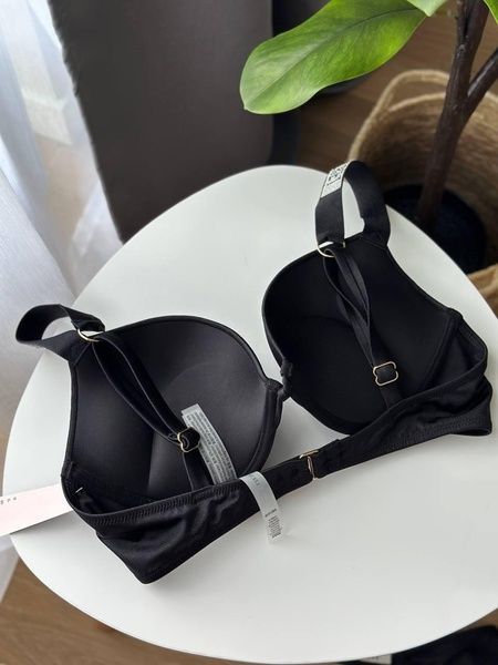 Купальник со стразами Victoria's Secret (трусы М+бюстгальтер 34С) черный 808-b9c фото