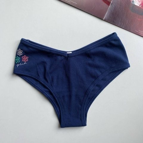 Трусики-чики женские PINK Victoria's Secret синие c1w-2gd-1of фото