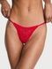 Трусики-стринги женские кружевные Victoria's Secret&nbsp;Lace String Thong Panty красные tex-0ai-4db фото 1