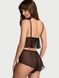 Піжама шорти + топ чорна Victoria's Secret Jingle Bells Mesh Cami Set sn7-mal-1y3 фото 3