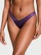 Трусики-стрінги жіночі люксові Victoria's Secret Strappy Back High-Leg Thong Panty фіолетові njn-7p3-la1 фото 4