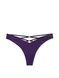 Трусики-стрінги жіночі люксові Victoria's Secret Strappy Back High-Leg Thong Panty фіолетові njn-7p3-la1 фото 3