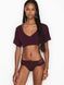 Трусики-стринги женские люксовые Victoria's Secret бордовые b5t-cyn-atk фото 2