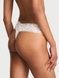 Трусики-стринги женские кружевные Victoria's Secret Lace Thong Panty белые 5nr-gde-1fw фото 2
