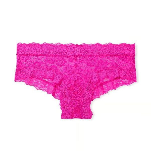 Трусики-чики женские кружевные Victoria's Secret малиновые ifm-22k-wng фото