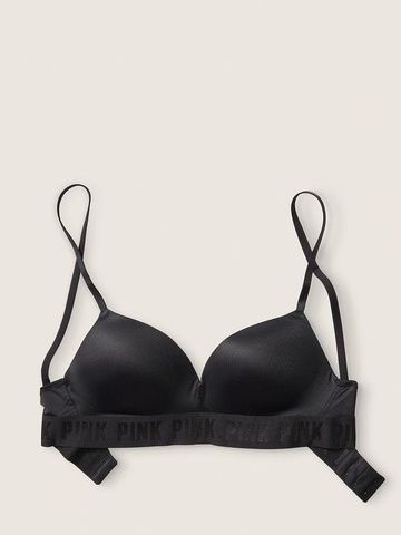 Бюстгальтер без пуш-ап Victoria's Secret Lightly-Lined Wireless Bra черный 1yn-btp-ys5 фото