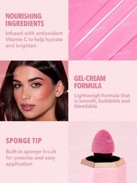 Жидкие румяна Sheglam Color Bloom Liquid Blush-Petal Talk 245-8a5 фото