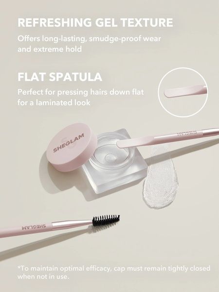 Фиксирующий гель для бровей + щеточка Sheglam Set Me Up Brow Hold-Crystal Clear 5i5-581 фото