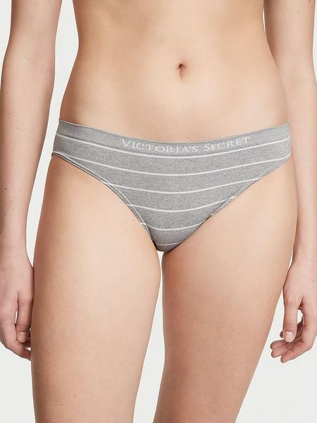 Трусики-бікіні з мікрофібри Victoria's Secret Seamless Bikini Panty сірі xhp-clo-1lp фото