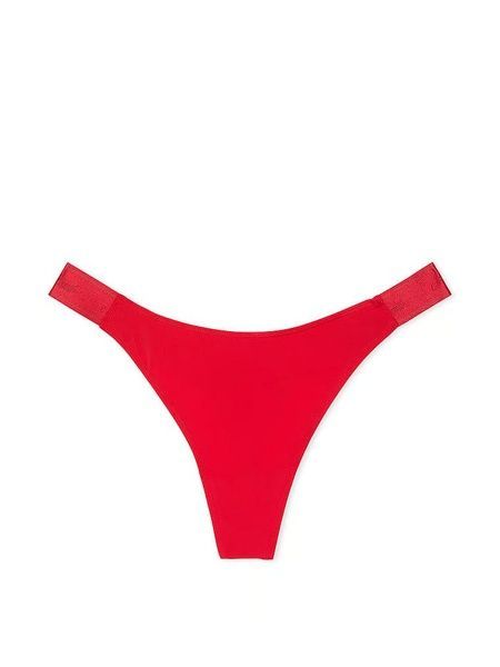 Трусики-стрінги жіночі еластичні
PINK Victoria's Secret Logo Cotton High-Leg Thong червоні niu-laq-ffw фото