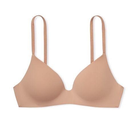 Бюстгальтер без пуш-ап Victoria's Secret Lightly-Lined Wireless Bra бежевый snc-h2b-8bi фото