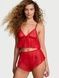 Пижама шорты + топ красная Victoria's Secret Jingle Bells Mesh Cami Set 2wy-4cg-b0t фото 1