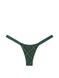 Трусики-стринги женские хлопковые PINK Victoria's Secret Logo Cotton Shine Micro Thong зеленые xtg-orm-3hm фото 2