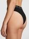 Трусики-бразиліана жіночі PINK Victoria's Secret Logo Cotton Brazilian Panty чорні s38-mia-p3o фото 2