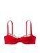 Бюстгальтер Victoria's Secret Smooth Logo Embroidery Lightly Lined Balconette Bra красный 3j2-ya1-ljs фото 2