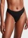 Трусики-стринги хлопковые Victoria's Secret Stretch Cotton High-Leg Scoop Thong Panty черные g06-sr6-sxd фото 1
