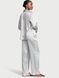 Піжама із зірками блакитна (штани+сорочка) Victoria's Secret Glazed Satin Dew Drop Long Pajama Set 6ub-ukh-tf4 фото 2