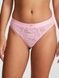 Трусики-бразиліани жіночі мереживні PINK Victorias Secret Wink Logo High-Cut Brazilian Panty пудрові q9u-l7u-gbn фото 1