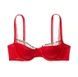Бюстгальтер Victoria's Secret Smooth Logo Embroidery Lightly Lined Balconette Bra красный 3j2-ya1-ljs фото 1