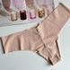 Трусики-стрінги жіночі безшовні Victoria's Secret No-Show Thong Panty бежеві w6t-ibl-txt фото 2