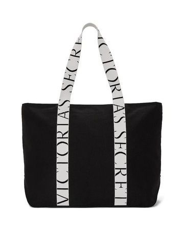 Сумка черная Victoria's Secret Canvas Tote Bag 27247271 фото