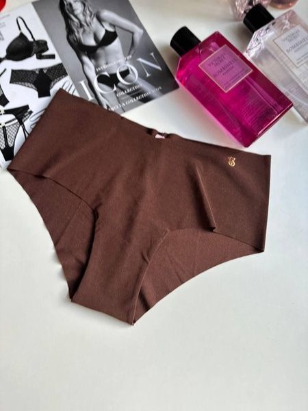 Трусики-чики женские бесшовные Victoria's Secret No-Show Cheeky Panty коричневые 91l-rxk-kva фото