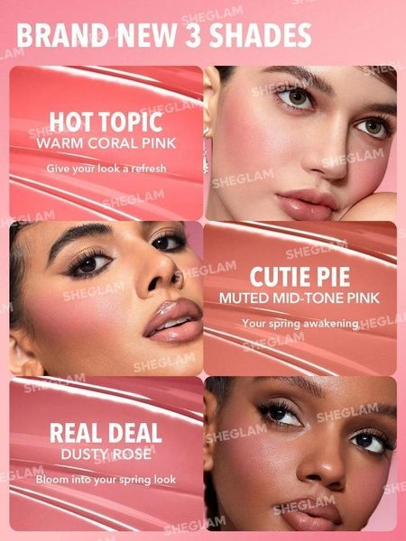Жидкие румяна Sheglam Color Bloom Liquid Blush-Real Deal 43a-b03 фото