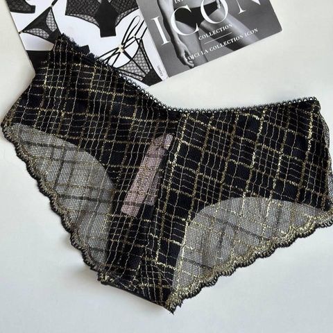 Трусики-чики женские бесшовные Victoria's Secret черные p8r-bua-30s фото