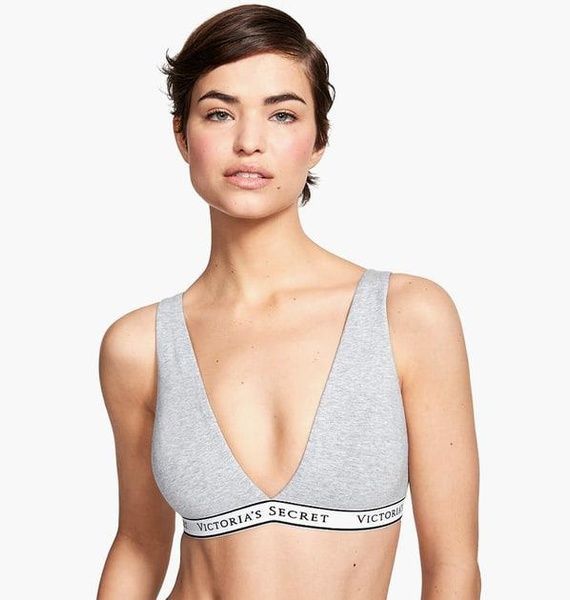 Бралет Victoria's Secret Cotton Wireless Lounge Bra серый wnr-jra-58z фото