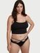 Трусики-чики женские люксовые Victoria's Secret Strappy Lace Cheeky Panty черные ail-897-d68 фото 3