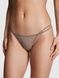 Трусики-стринги женские PINK Victoria's Secret Dot Mesh Thong Panty коричневые lhq-6vg-zyc фото 4