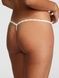 Трусики-стрінги жіночі мереживні PINK Victoria's Secret Wink V-String Panty білі 2s3-zcn-20f фото 3