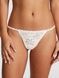 Трусики-стрінги жіночі мереживні PINK Victoria's Secret Wink V-String Panty білі 2s3-zcn-20f фото 1