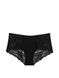 Трусики-чики женские бесшовные с кружевом PINK Victoria's Secret No-Show Cheeky черные sxg-fi0-znr фото 2