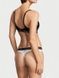 Трусики-стрінги жіночі бавовняні з лого Victoria's Secret Logo Cotton Thong Panty білі yj4-sbv-fkw фото 3