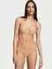 Трусики-чики женские хлопковые с кружевом Victoria's Secret Lace-Waist Cotton Cheeky Panty бежевые ej3-rz6-38f фото 3