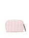 Косметичка міні рожева у смужку Victoria's Secret Shine Logo Travel Makeup Bag 26979299 фото 2