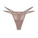 Трусики-стринги женские PINK Victoria's Secret Dot Mesh Thong Panty коричневые lhq-6vg-zyc фото 1