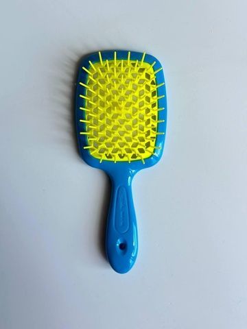 Щетка для волос Janeke Superbrush The Original Голубой-Желтый неон 6cb-6vv-vh4 фото